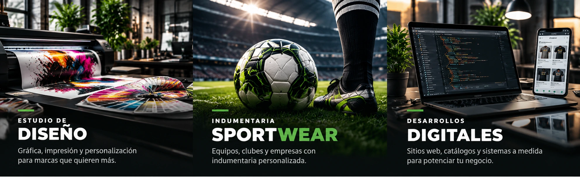 Estudio de diseño, indumentaria Sportwear y desarrollos digitales